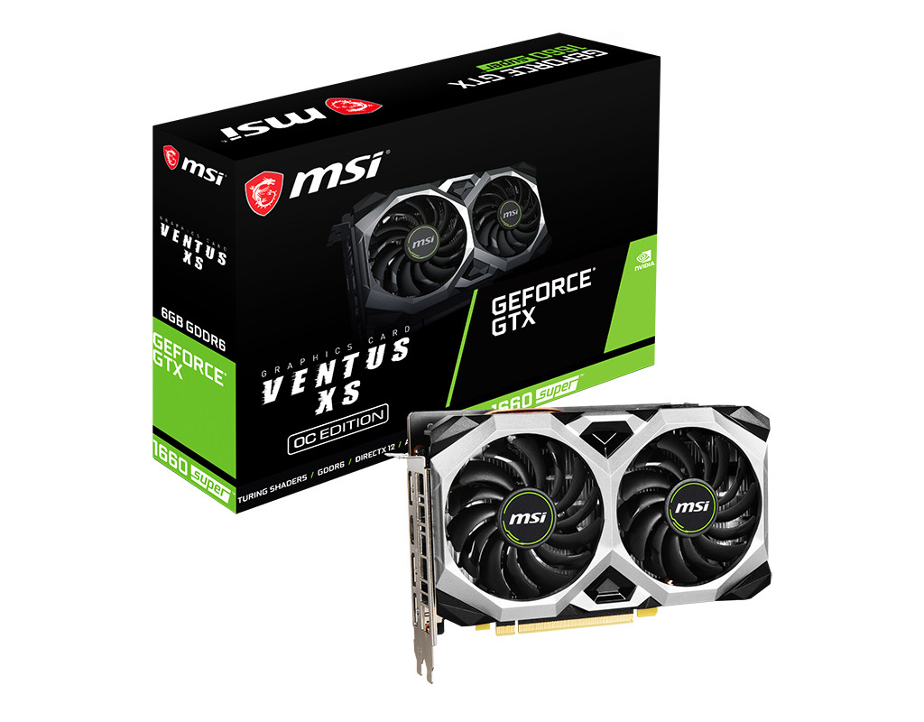 MSI GeForce GTX 1660 Super Ventus XS OC 6 Go GDDR6 Graphics Carte Reconditionné