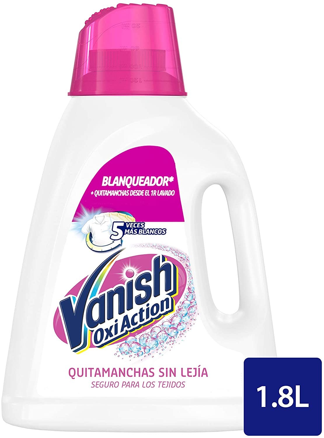 Vanish 308585 Oxi Action Quitamanchas y Blanqueador Gel para Ropa Blanca -   l