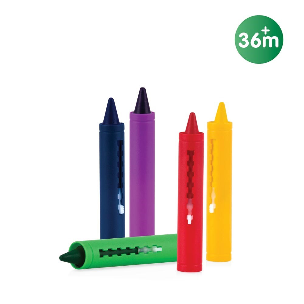 Nuby ID6156 Salle de bain Crayons 36m +, Multicolore